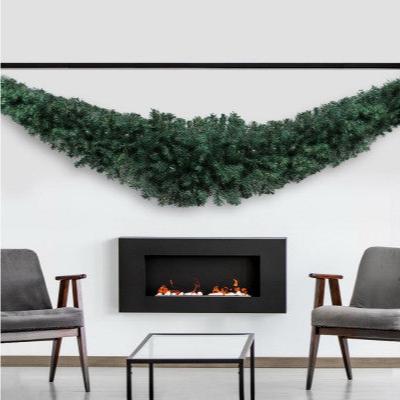 2.4m Christmas Garland Xmas Decorations Green Wedding Party - Nurns