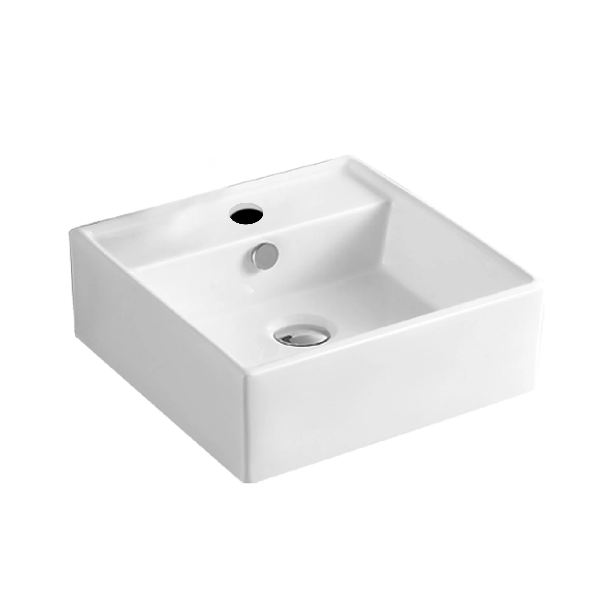 51cm x 43cm Ceramic Basin Bathroom Wash Counter Top Hand Wash Bowl Sink Vanity Above Basins - Nurns