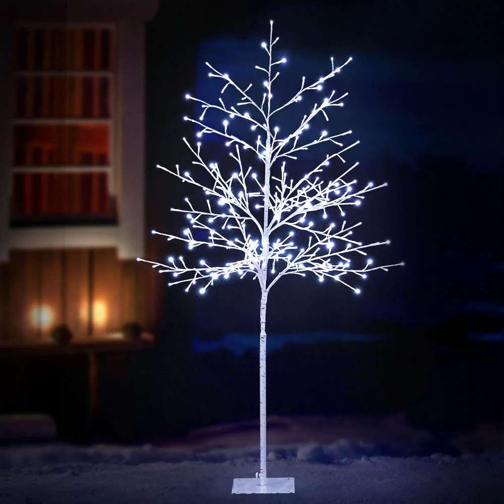 5ft 1.5m 304 LED Solar Christmas Tree Twigs Lights Xmas Tree - Nurns