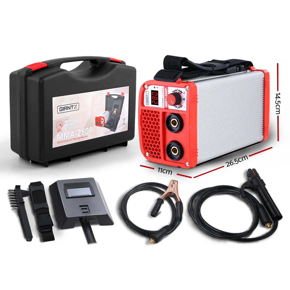 280 Amp Inverter Welder DC MMA ARC IGBT Stick Portable Welding Machine - Nurns