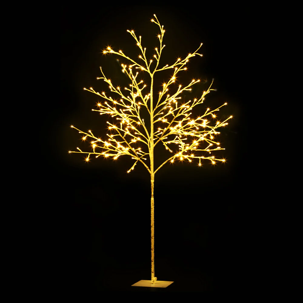 5ft 1.5m 304 LED Christmas Tree Lights Xmas Tree Décor - Warm White - Nurns
