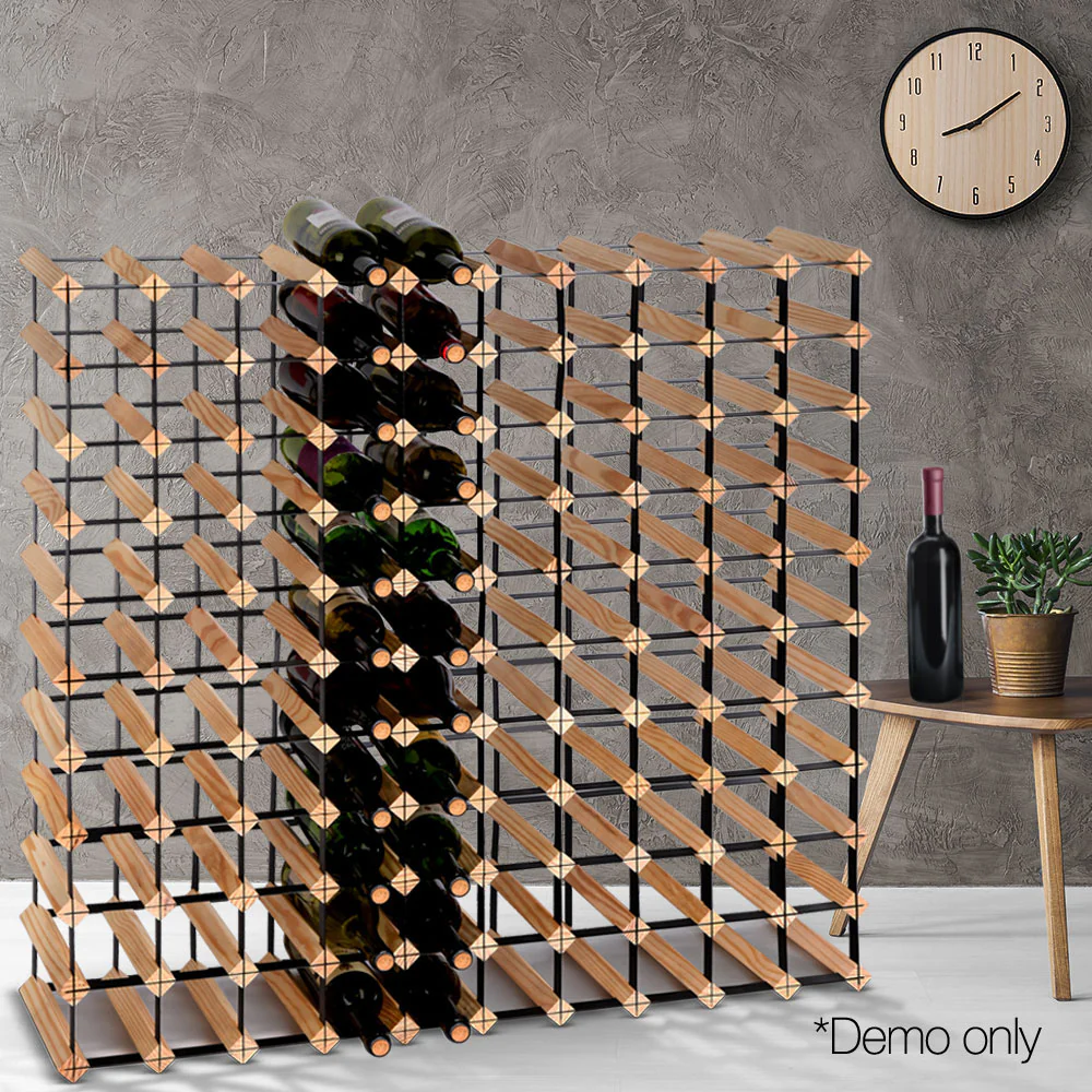 110 Bottle Timber Wine Rack - Nurns