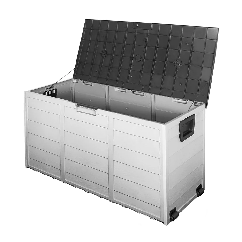 290L Outdoor Storage Box - Grey - Nurns