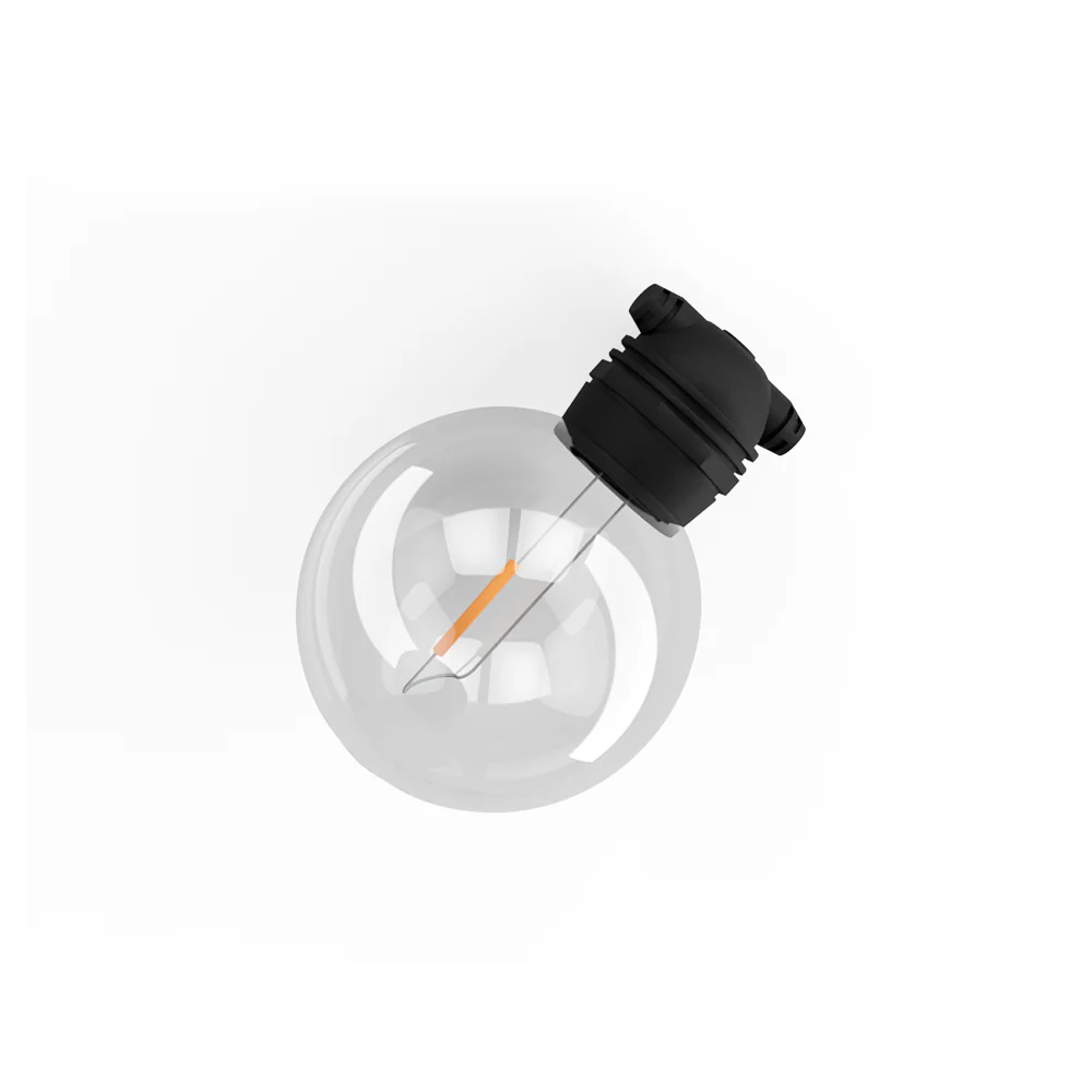 17m Solar Festoon Lights Outdoor LED String Light Wedding Christmas Party - Nurns