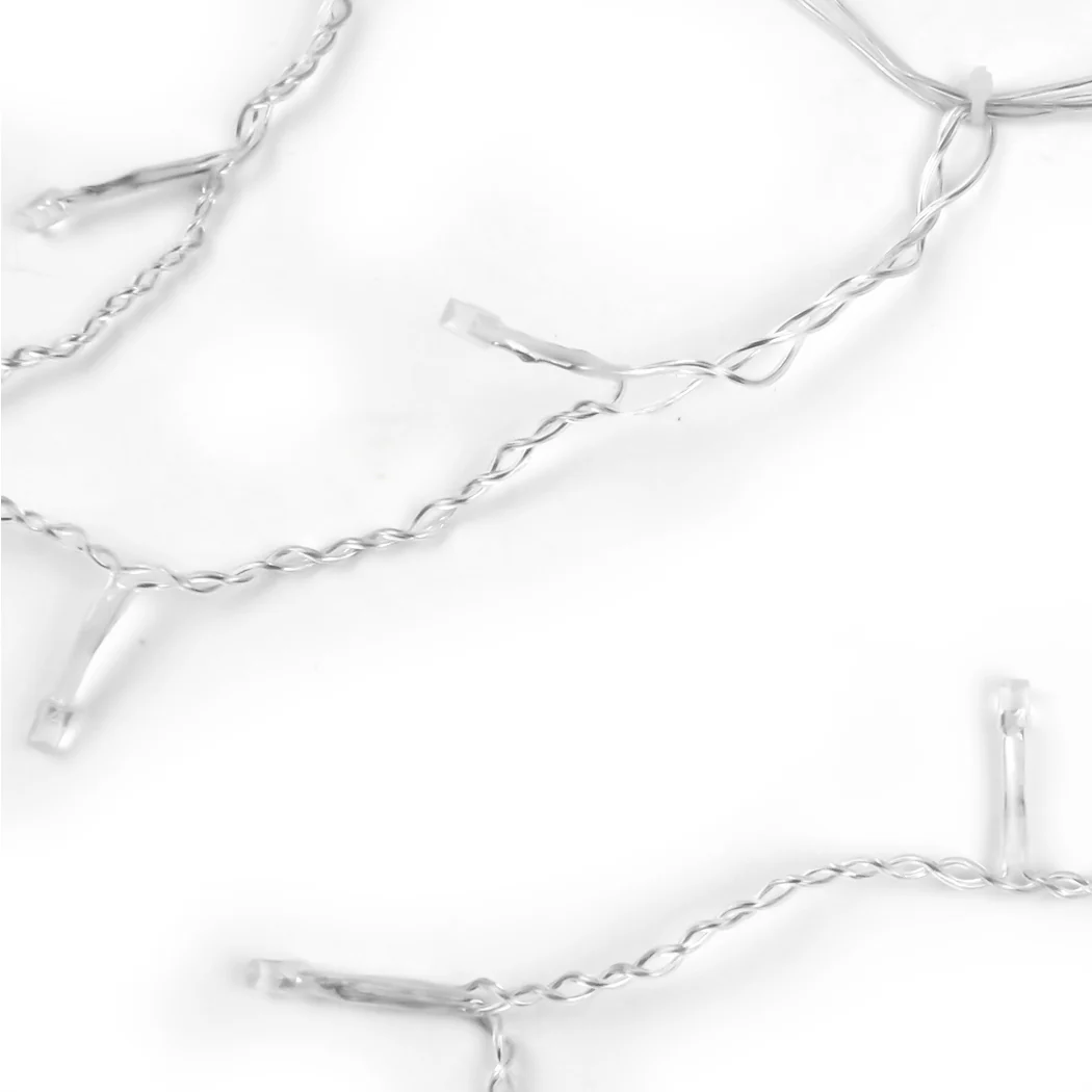 12M 300 LED Bulbs Curtain Fairy String Lights Outdoor Xmas Party Lights - Cool White - Nurns