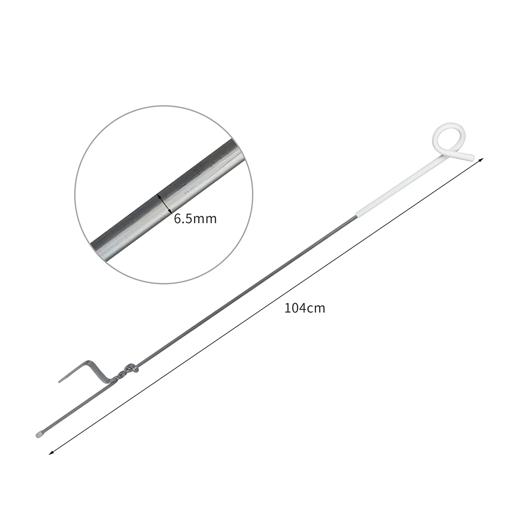 20x Fence Pigtail Posts Steel Electric Graze Farming Post Tape Fencing Anti-rust - Nurns