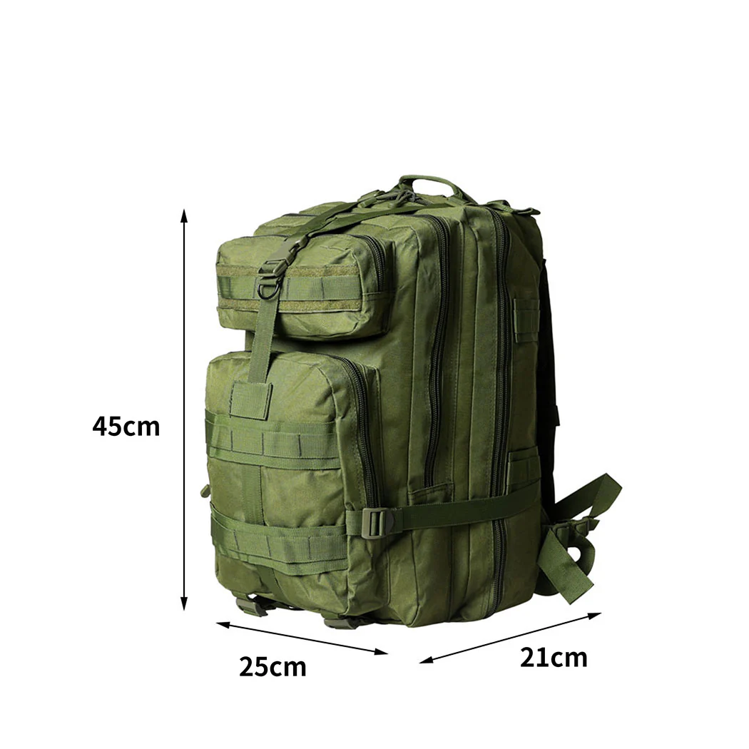 40L Military Tactical Backpack Hiking Camping Rucksack Outdoor Trekking Army Bag - Nurns