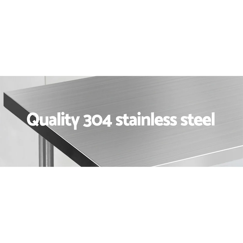 1524mmx610mm Commercial Stainless Steel Kitchen Bench - Nurns