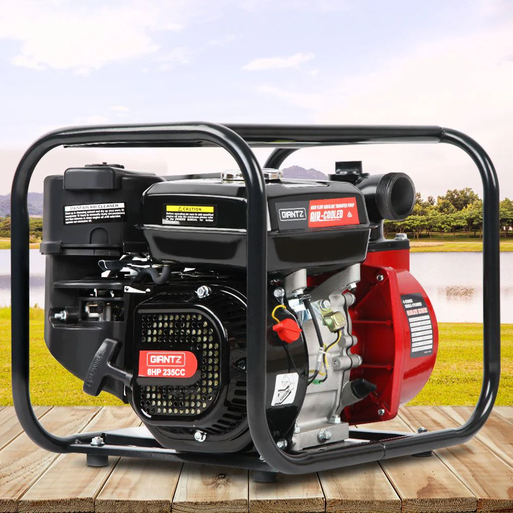 2inch High Flow Water Pump 235cc - Black & Red - Nurns