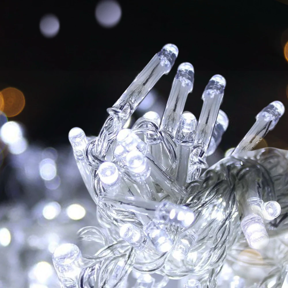 100M Christmas Lights String Light 500 LED - Cool White - Nurns