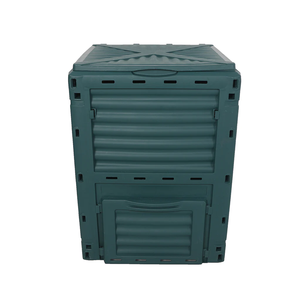290L Compost Bin Food Waste Recycling Composter Kitchen Garden Composting Green - Nurns