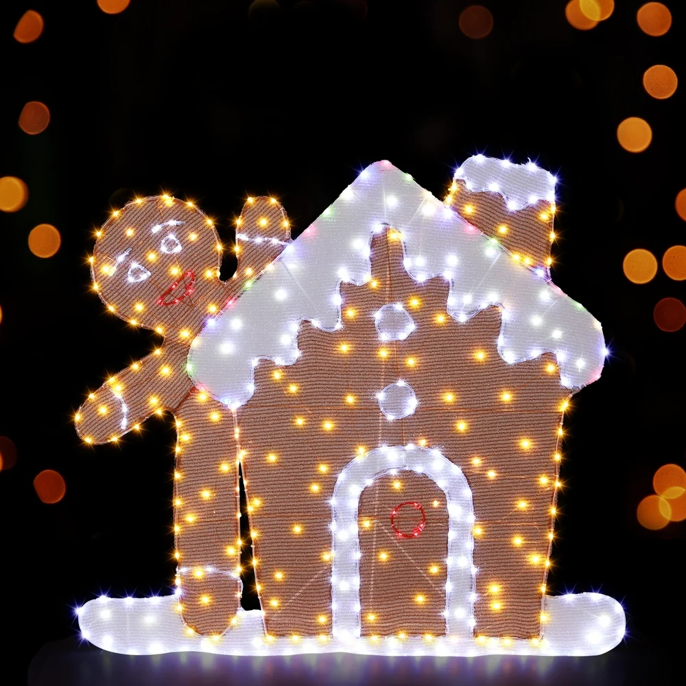 330 LED Christmas Lights Gingerbread Motif Fairy Light Decoration - Nurns