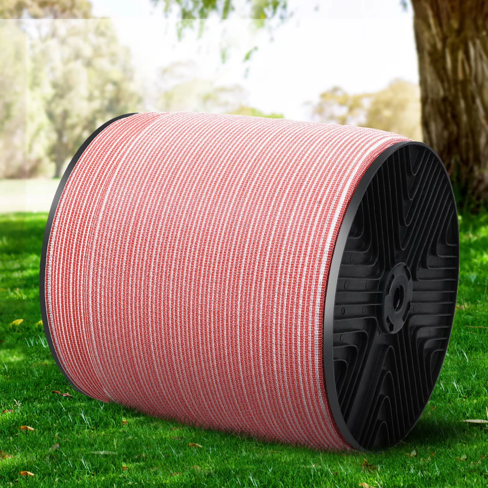 2000M Electric Fence Wire Tape Poly Stainless Steel Temporary Fencing Kit - Nurns