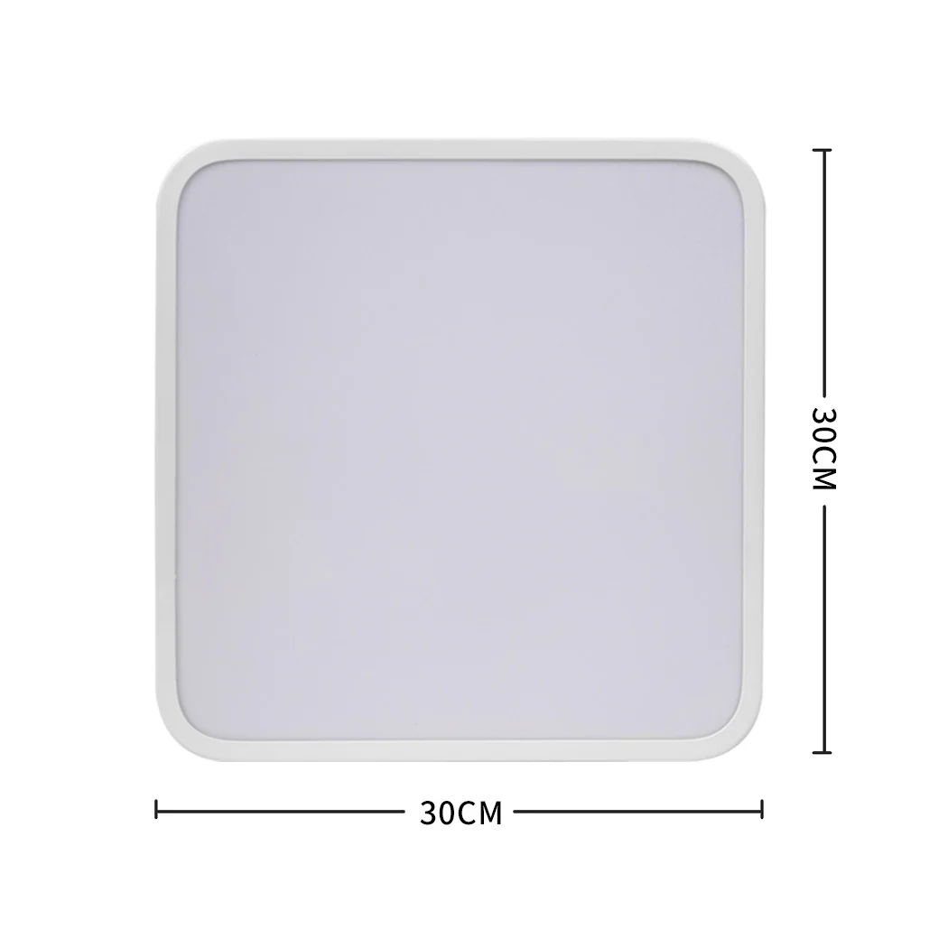 3-Colour Ultra-Thin 5cm Led Ceiling Light Modern Surface Mount 36W White - Nurns