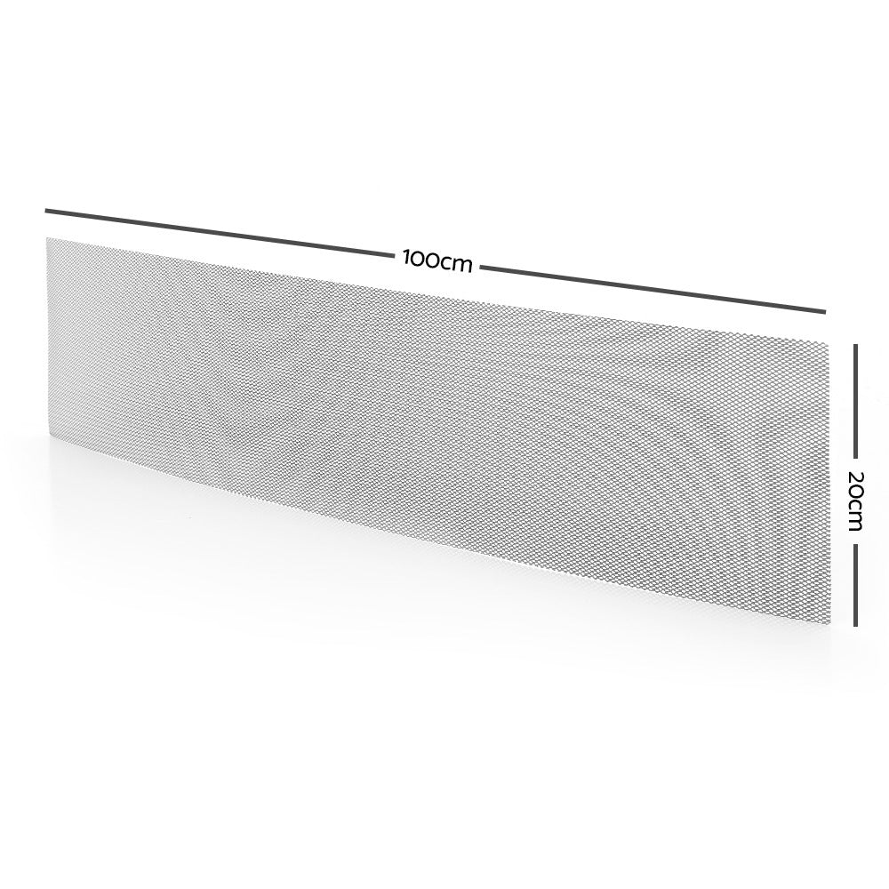 30-piece Aluminium Gutter Guard Leaf Mesh- Silver - Nurns