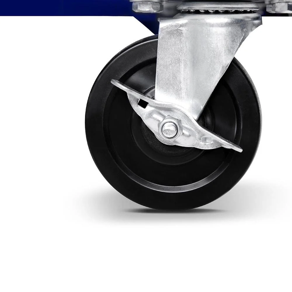 5 Drawer Mechanic Tool Box Cabinet Storage Trolley - Blue - Nurns