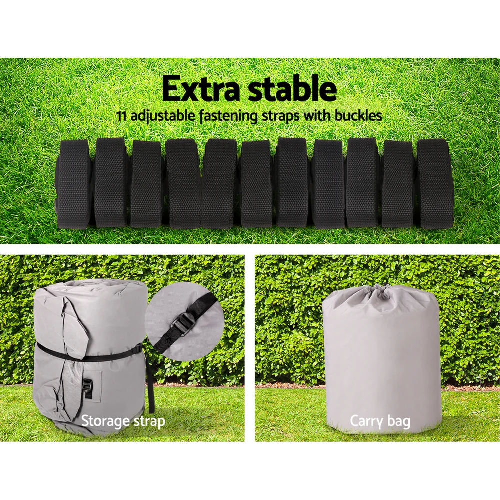 14 - 16 foot Waterproof Boat Cover - Grey - Nurns