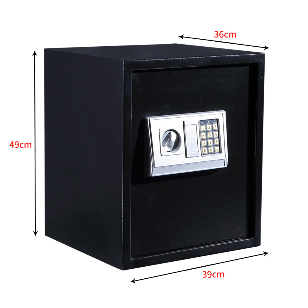 50L Electronic Safe Digital Security Box Home Office Cash Deposit Password - Nurns