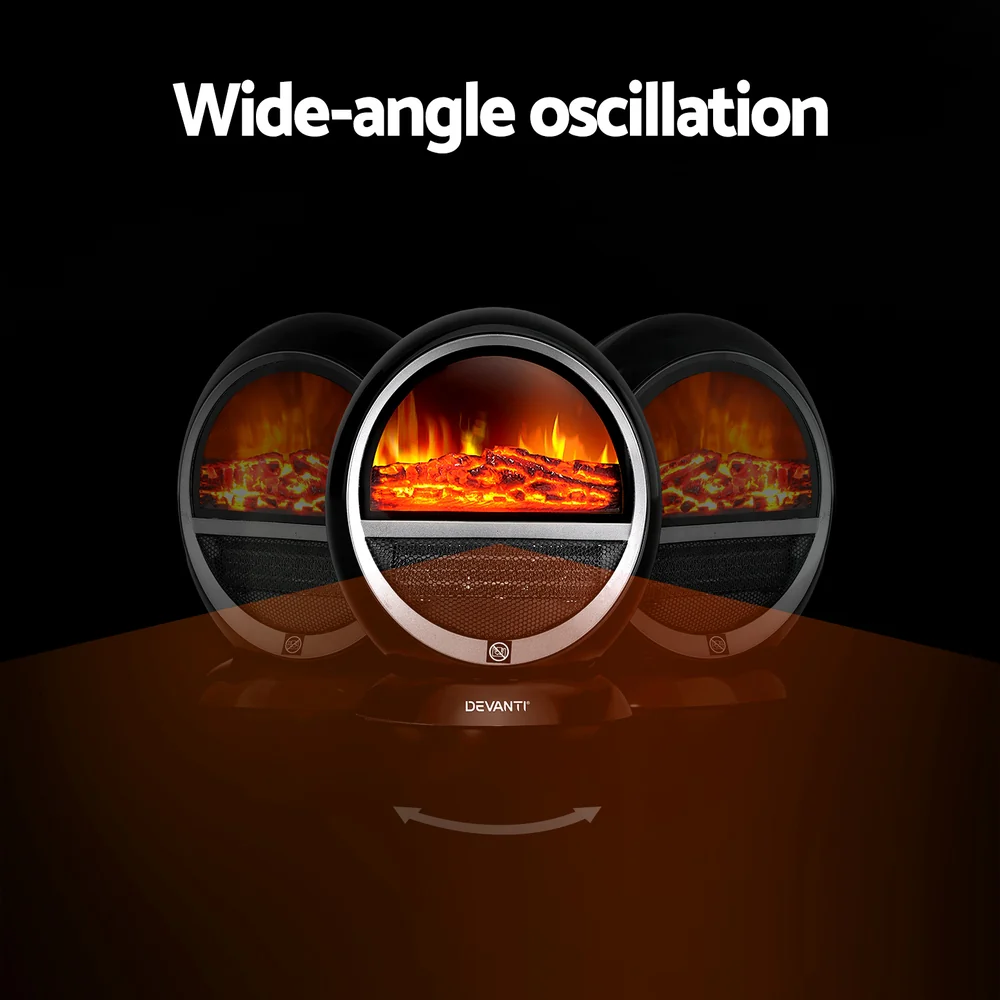 1500W Electric Fireplace Fire Heaters - Nurns