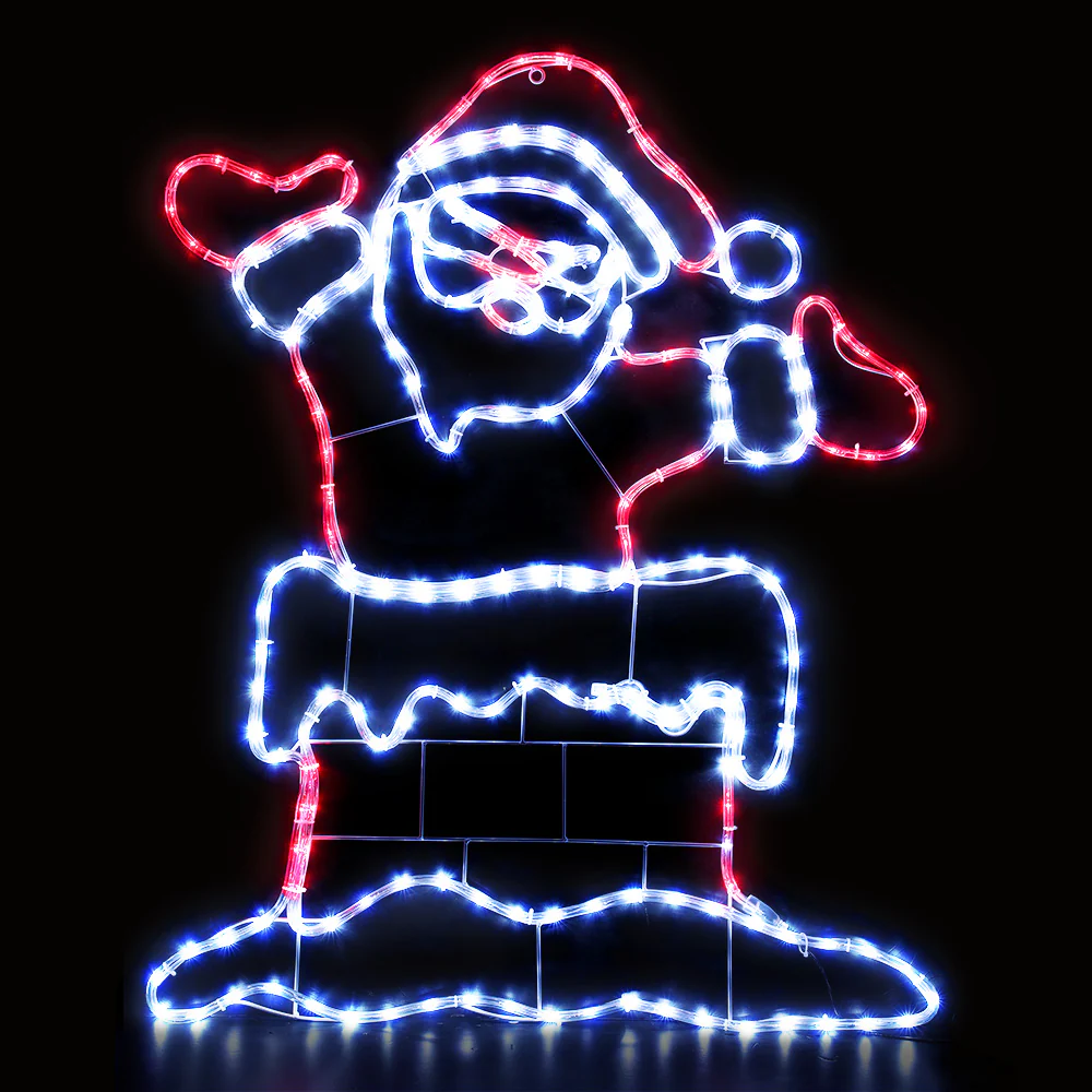 1M Christmas Lights 248 LED Santa Motif Light Decorations - Nurns
