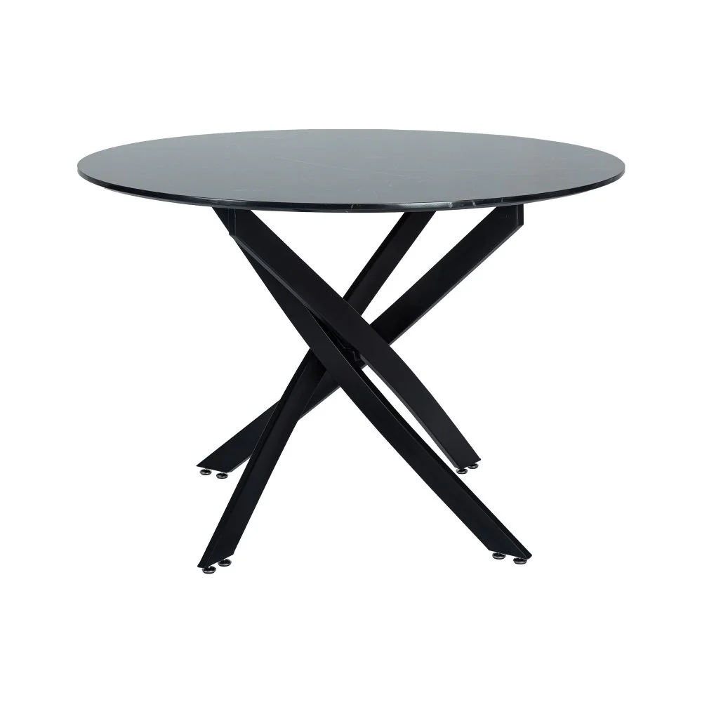 5-Piece Lello Gren Dining Table & Chair Set Marble Velvet - Nurns