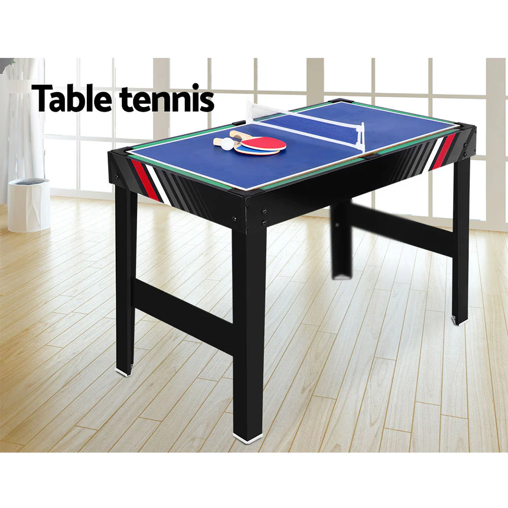 4ft 4-In-1 Soccer Table Tennis Ice Hockey Pool Game Football Foosball Kids Adult - Nurns