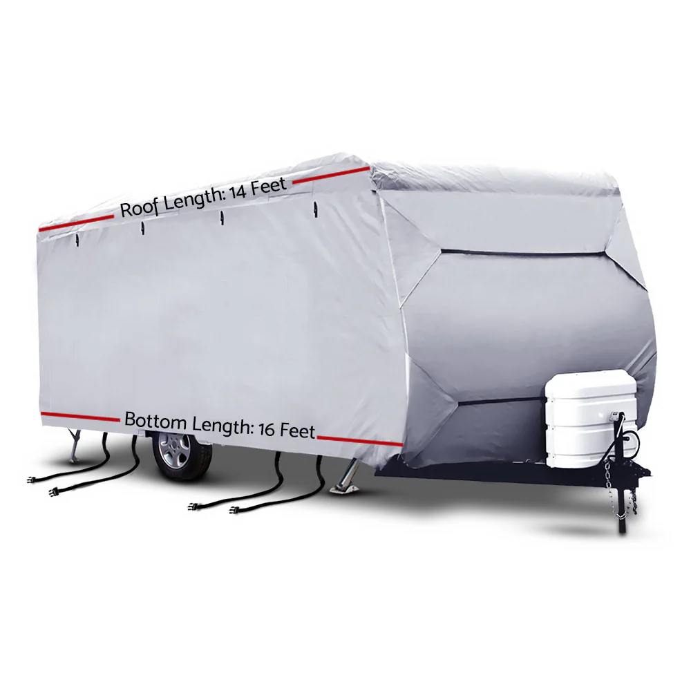 14-16ft Caravan Cover Campervan 4 Layer UV Water Resistant - Nurns