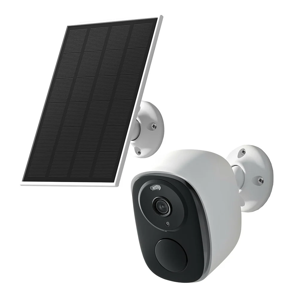 3MP Solar Security Camera - White - Nurns