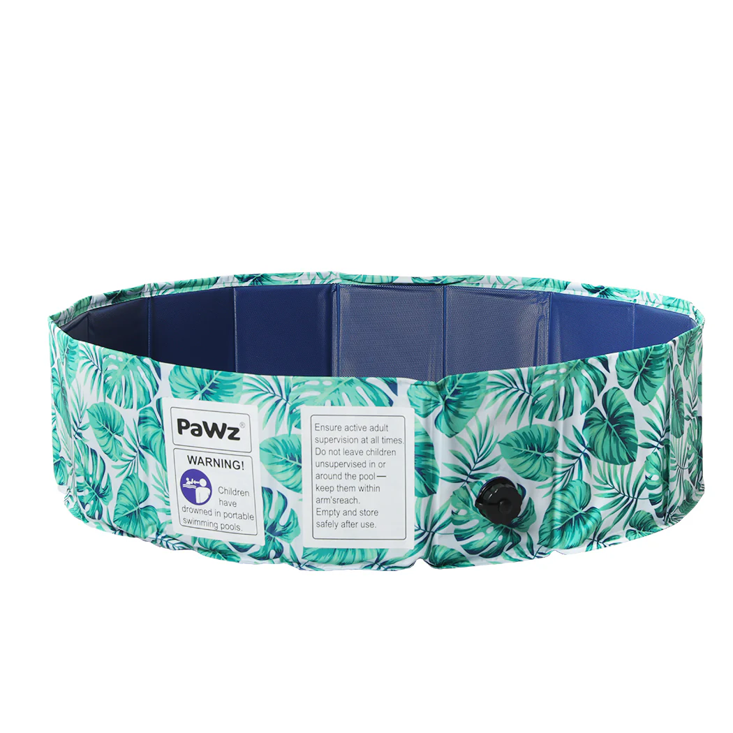 100cm Pet Dog Swimming Pool Cat Portable BathTub Kid Shower Washing Folding - Nurns