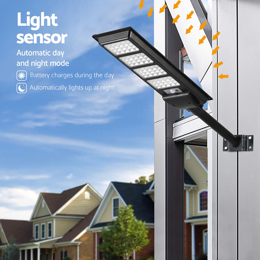 320 LED Solar Street Light Flood Motion Sensor Remote - Nurns