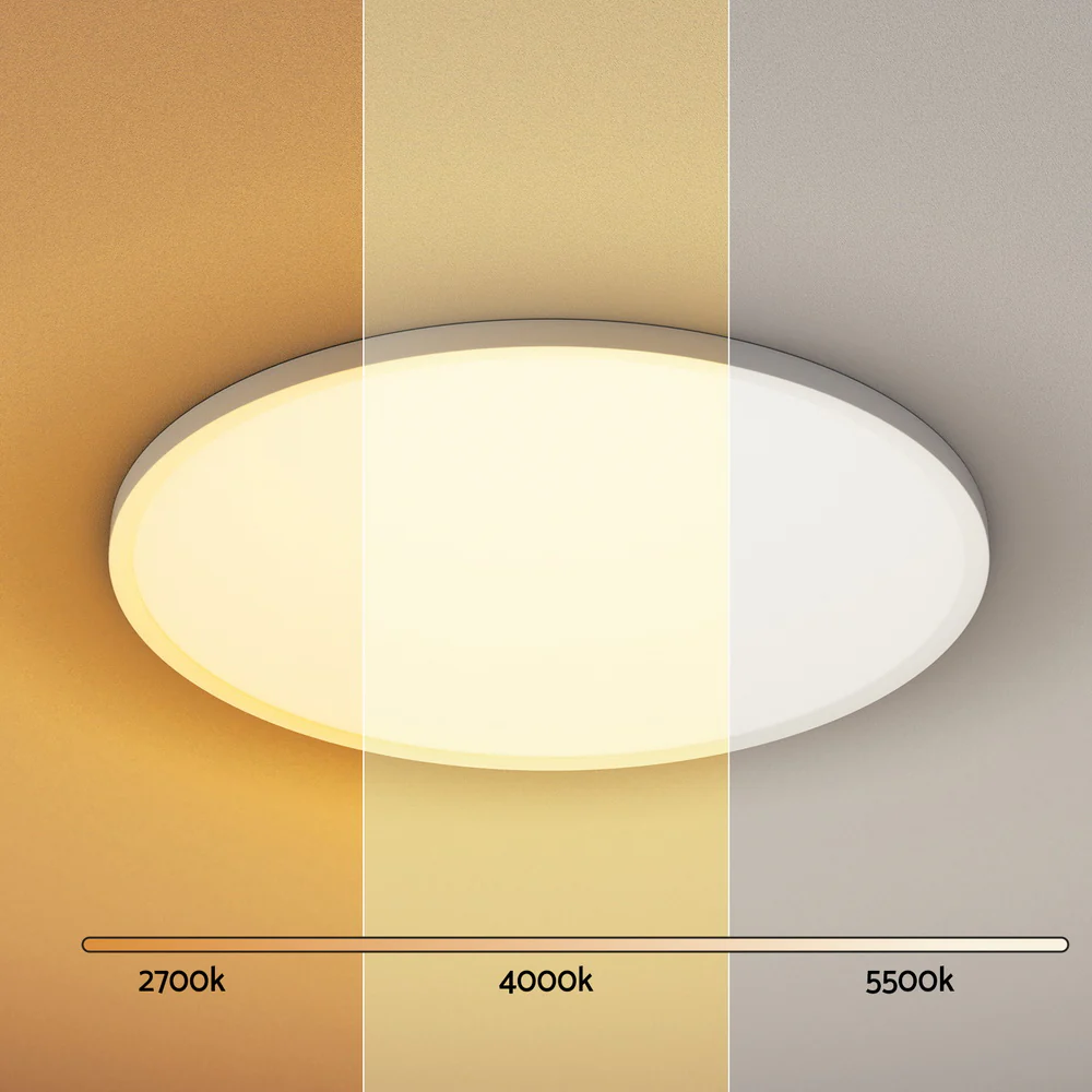 46W Ceiling Light LED Round Ultra-THIN 5cm Oyster Lamp Modern - Cool/Warm - Nurns