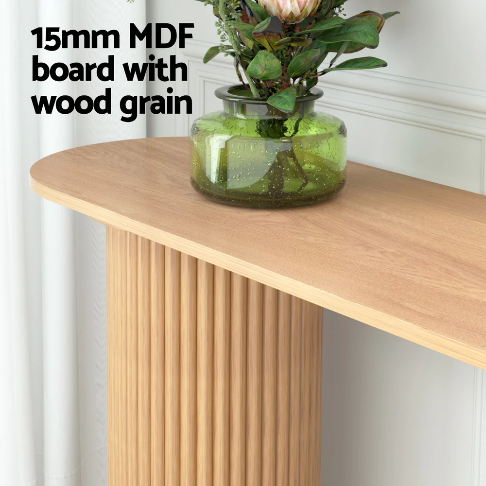 115cm Console Table Oval - Pine - Nurns