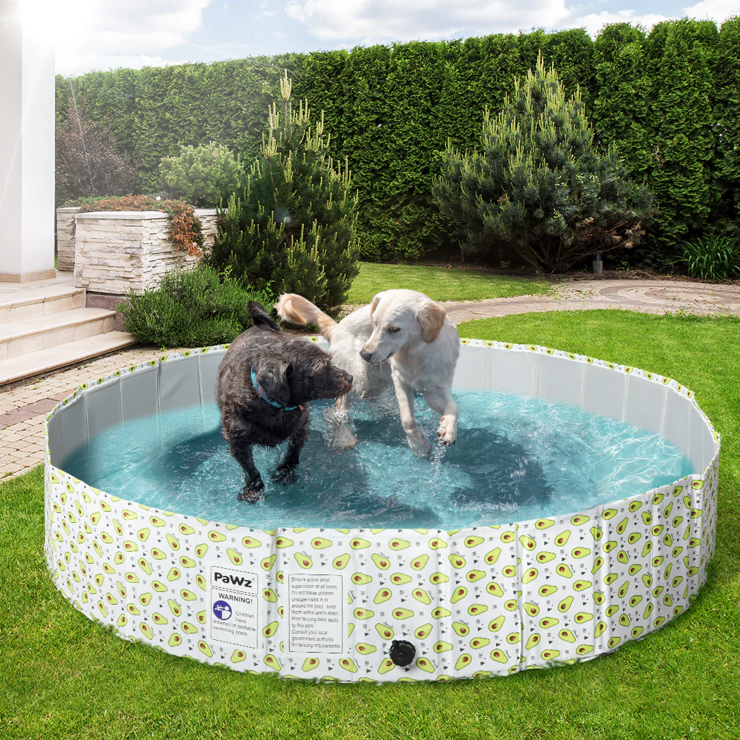 160cm Pet Dog Swimming Pool Cat Portable BathTub Kid Shower Washing Folding - Nurns