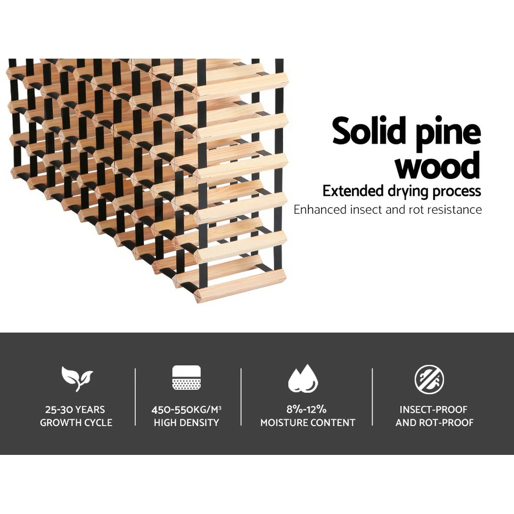 110 Bottle Timber Wine Rack - Nurns