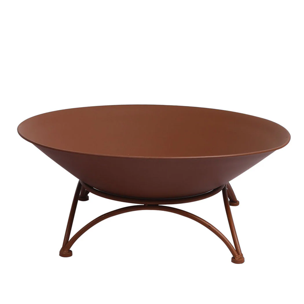 2 IN 1 Fire Pit Outdoor Pits Bowl Steel Firepit Garden Patio Fireplace Heater - Nurns