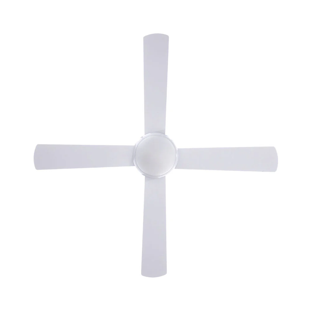 52'' Ceiling Fan w/Light w/Remote Timer - White - Nurns