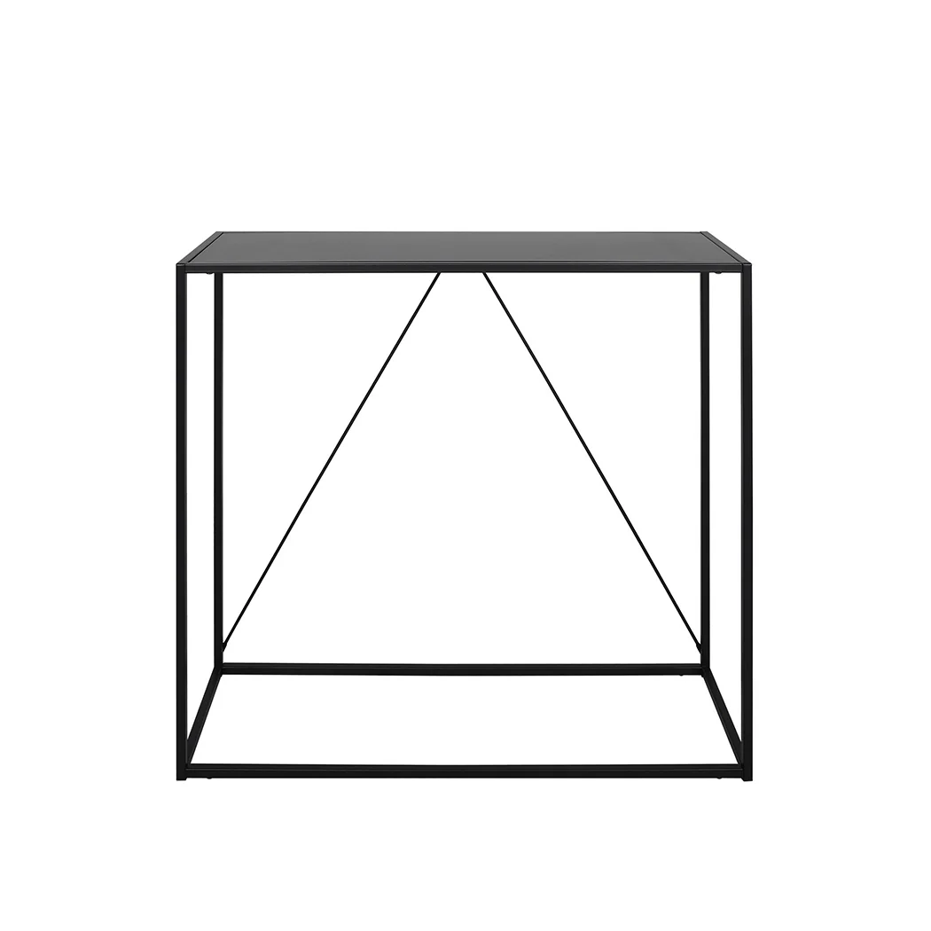 2-Tier Console Table Office Furniture - Black - Nurns