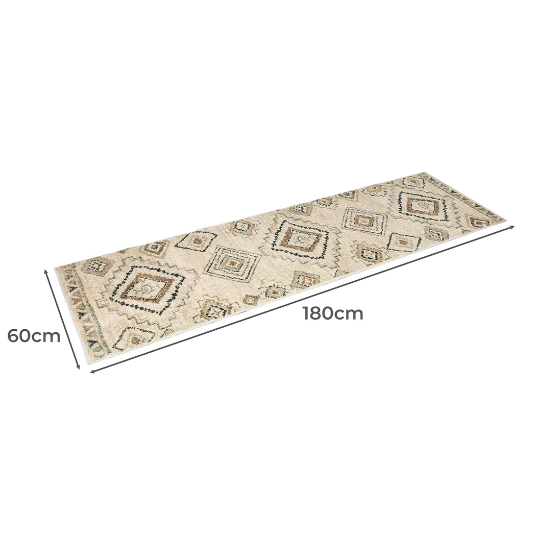180x60cm Floor Rug Hallway Runner Washable - Nurns