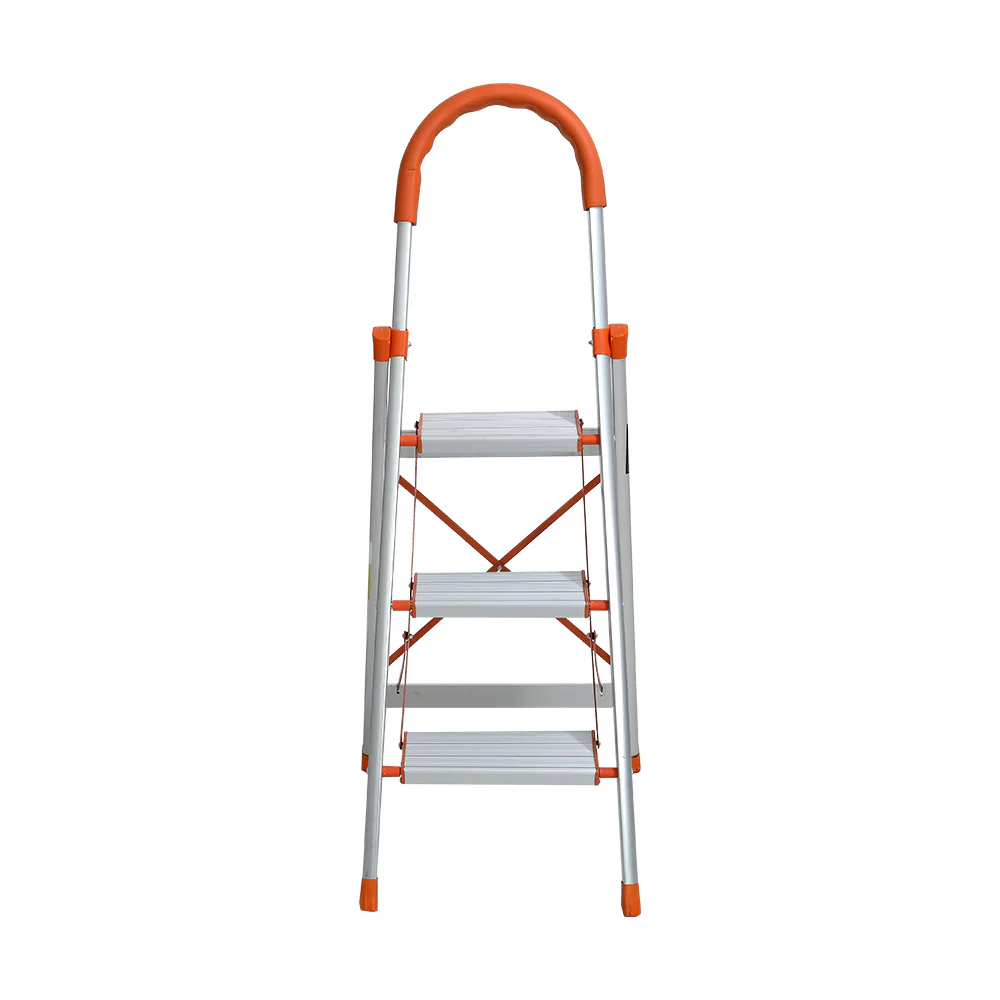 3 Step Ladder Multi-Purpose Folding Aluminium Light Weight Non Slip Platform - Nurns