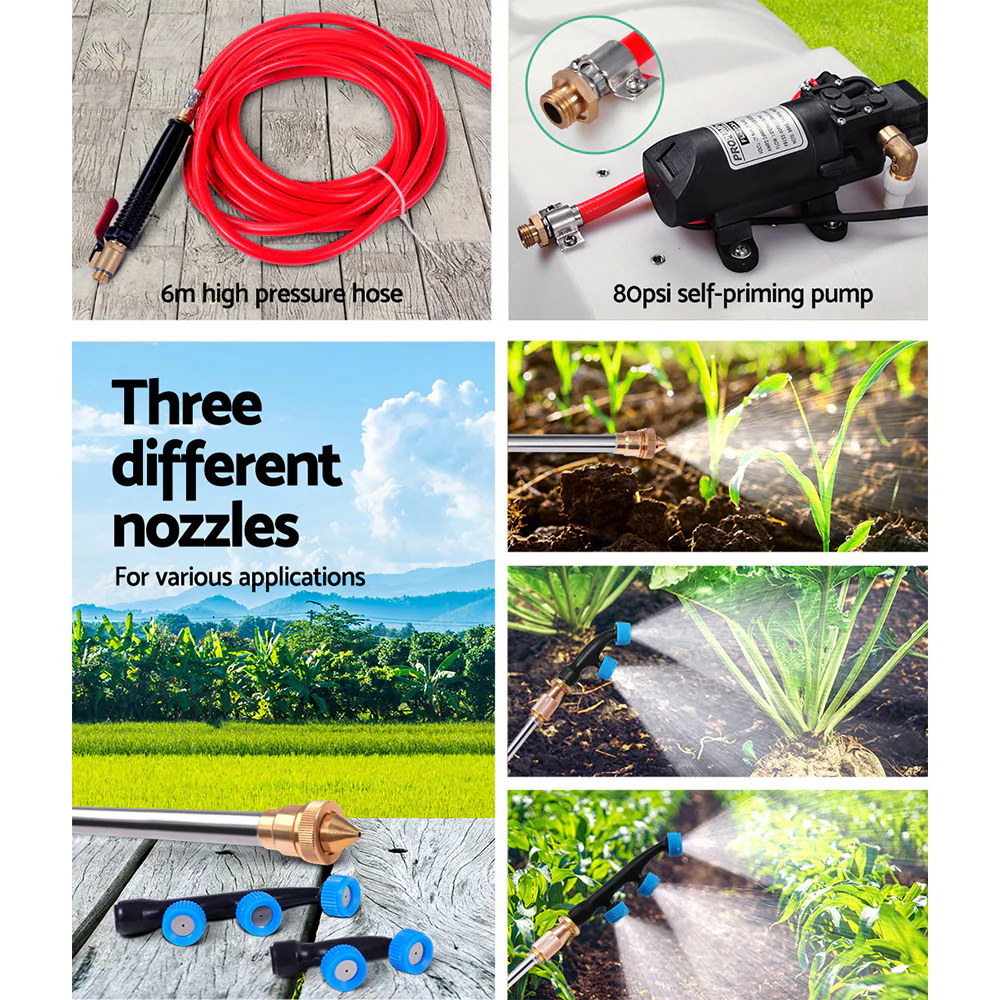 100L ATV Weed Sprayer Spot Spray 1.5 M Boom Chemical Garden Farm Pump - Nurns