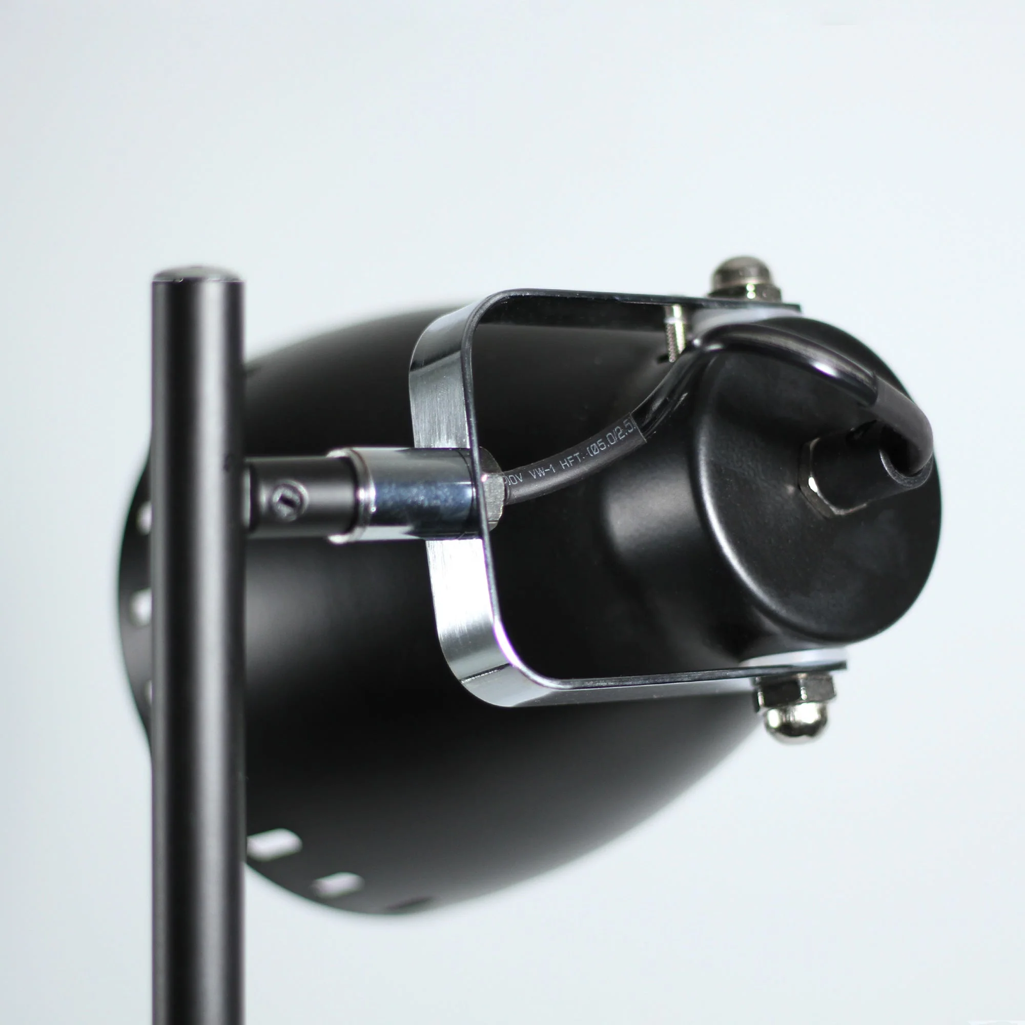 158cm Dual Light Metal Floor Lamp - Black - Nurns