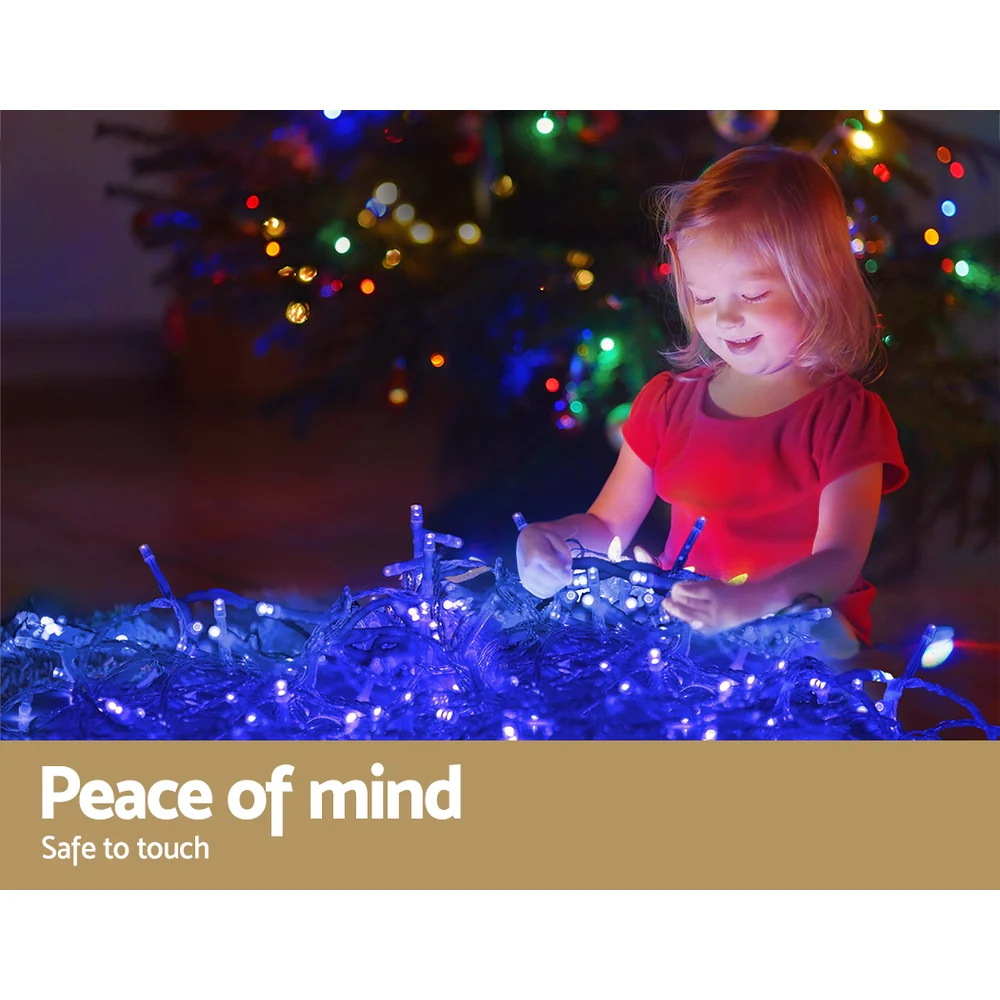 20M Christmas Lights Icicle Light 800 LED - Blue White - Nurns