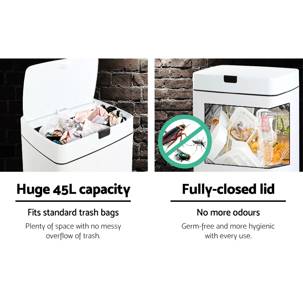 45L Sensor Bin White - Nurns