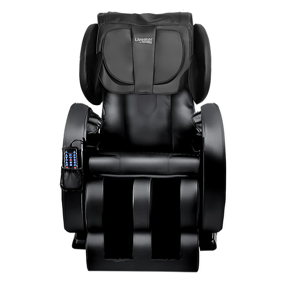 150W Electric Massage Chair - Black - Nurns