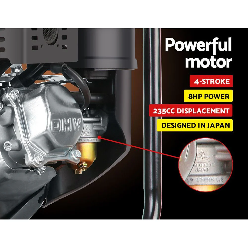 2inch High Flow Water Pump 235cc - Black & Red - Nurns