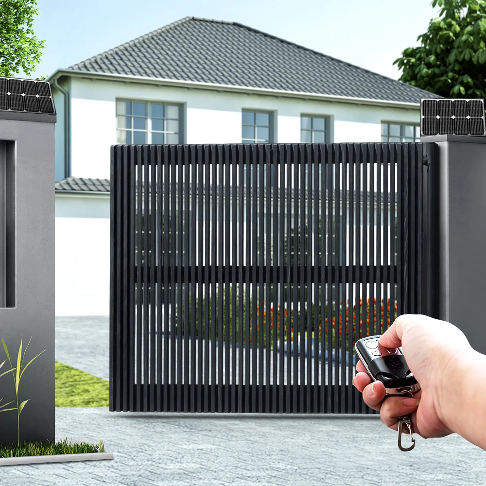 40W Swing Gate Opener Auto Solar Power Electric Remote Control 600KG - Nurns