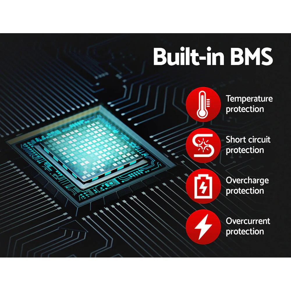 12V 200Ah Lithium Battery LiFePO4 Deep Cycle Box Solar Caravan Camping - Nurns