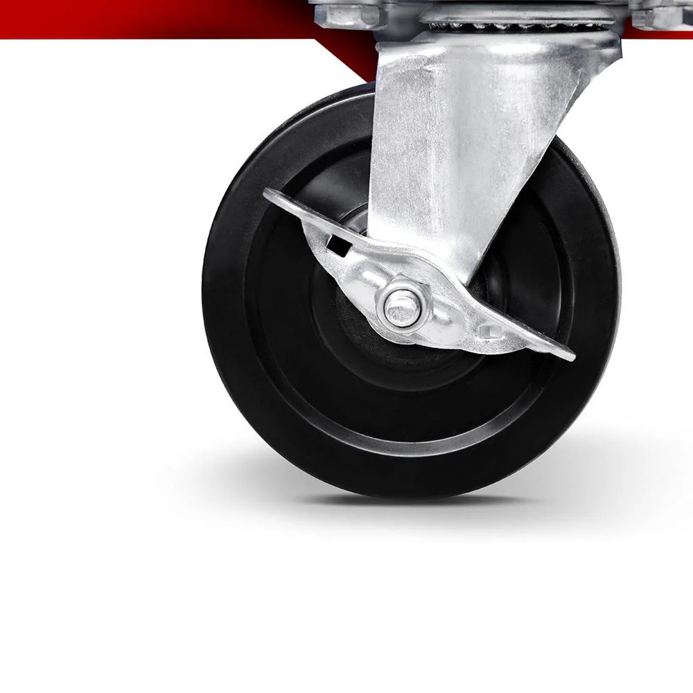 5 Drawer Mechanic Tool Box Cabinet Storage Trolley - Red - Nurns