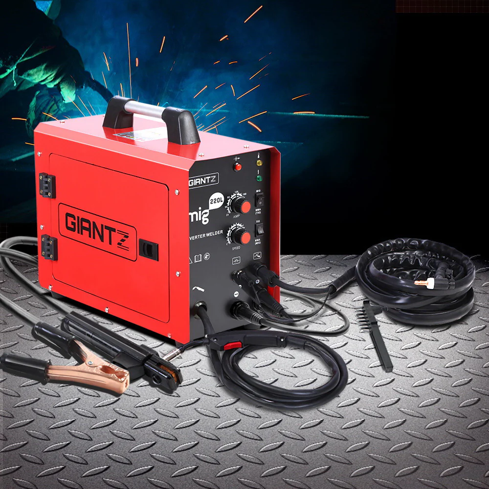 220 Amp Inverter Welder MMA MIG DC Gas Gasless Welding Machine Portable - Nurns