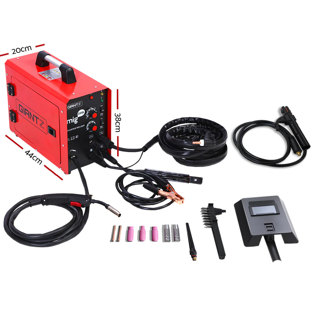 220 Amp Inverter Welder MMA MIG DC Gas Gasless Welding Machine Portable - Nurns